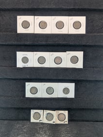 Lot Of 17 Liberty V Nickels In A Sheet