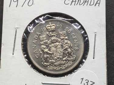 1970 Canada Half Dollar