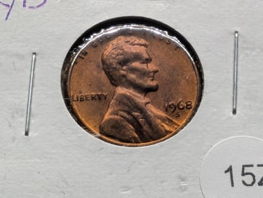 1968-S RD/BN "Proof" Lincoln cent