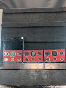 1973-S 1975-S 1976-S United States 6-Coin Proof Sets With Original Gov't Packaging. 18 Coins.