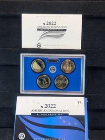 United States Mint 2022-S American Innovations $1 Coin Proof Set