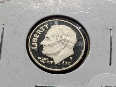 2011-S Clad Deep Cameo "Proof" Roosevelt Dime
