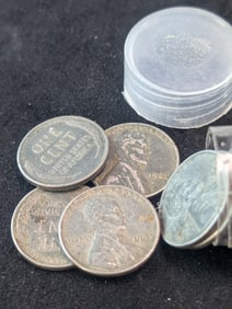 (50) 1943 Steel Lincoln Cents