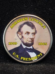 Colorized Kenney Half Dollar- Abraham Lincoln??