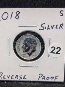 2018 S Roosevelt Silver Reverse Proof Dime