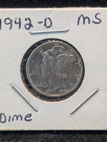 1942-D Mercury Dime - 90% Silver