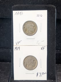 1918 & 1919 Buffalo Nickels