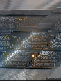 5- Gold Edition 50 State Commemoratives quarters set- 1999, 2000, 2001, 2002 and 2003/ OGP boxes???