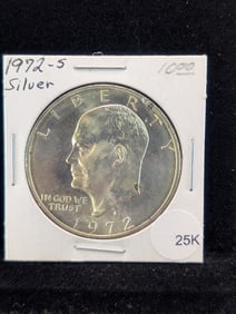 1972 S Silver Ike Dollar. UNC