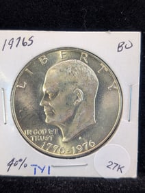 1976-S Silver Bicentennial Ike Dollar- 40% Silver