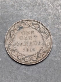 1916 (EF) Canadian One Cent, 109 Years Old!