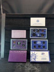 (2 Sets) 1992-S & 2000-S Proof Sets In OGP w/COA