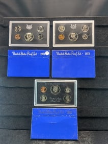1970-S 1972-S 1983-S United States 5-Coin Proof Sets With Original Gov't Packaging. Includes The