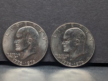 (2) 1976 Bicentennial Ike Dollars