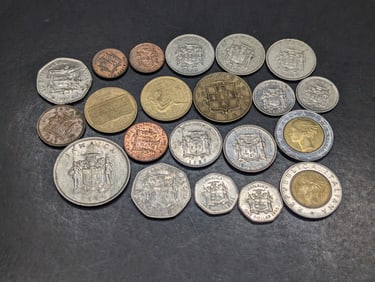 21-Italy & Jamaica Coins, Some AU!