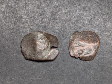 2, 12th-14th Century Byzantine Coin-Medieval Coins, over 600 years old!