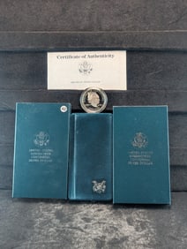United States Eisenhower 1990 Centennial Proof Silver Dollar OGP