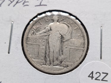1917-D Type 1, Standing Liberty Quarter