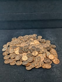 250 Brilliant Uncirculated 1960-D Small Date Lincoln Head Cents.
