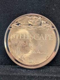 1974 Franklin Mint STEELSCAPE Bronze Proof Medallion Bright & Flashy??
