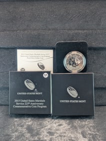 United States Mint 2015 US Marshals Service 225th Anniversary Commemorative Coin OGP