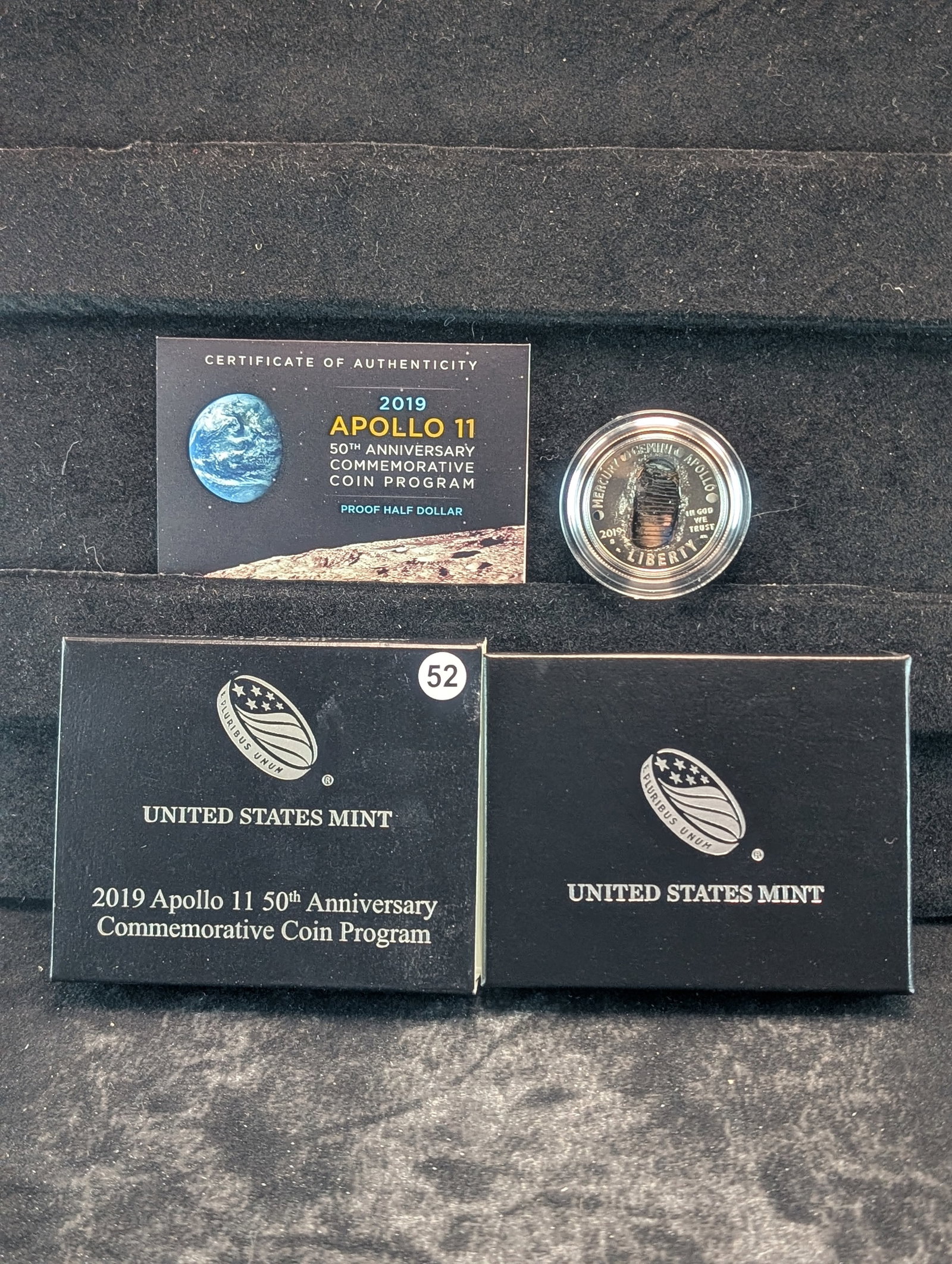 US Mint 2019-S Apollo 11 50th Anniversary Commemorative Coin OGP: US Mint 2019-S Apollo 11 50th Anniversary Commemorative Coin OGP