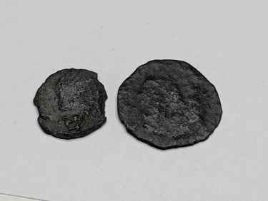2, 323-354 AD, Ancient Roman coins, over 1,600 years old!