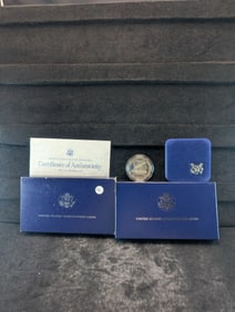 1987-S U.S. Constitution Silver Proof Dollar Coin- OGP Box??