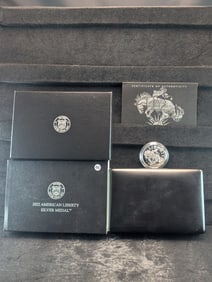 2022 P "Bucking Bronco" Proof American Liberty Silver Medal United States Mint 1 troy ounce 999