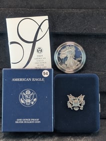2005 W Proof American Silver Eagle OGP