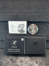 2022 W Proof American Silver Eagle OGP