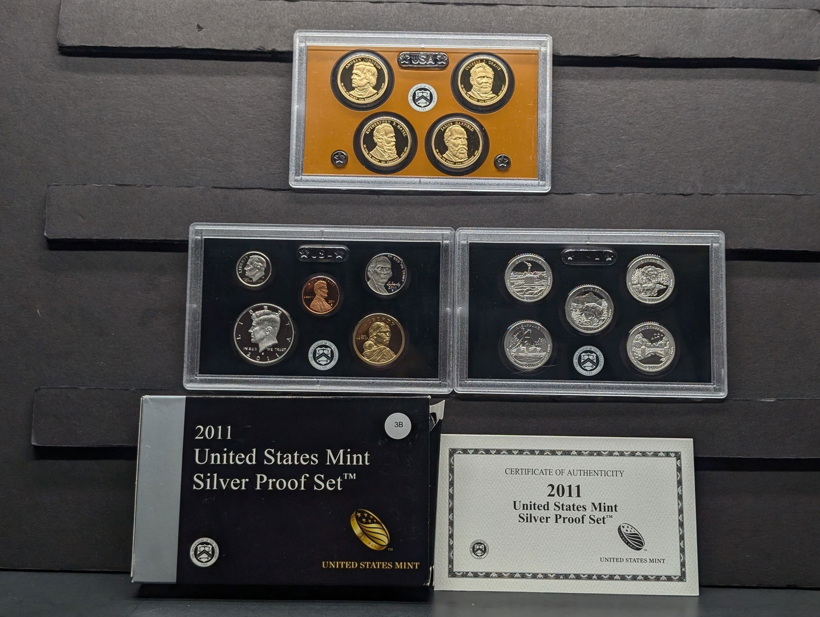 2011-S United States Mint Silver Proof Set, 14 Coins (1 of 8)