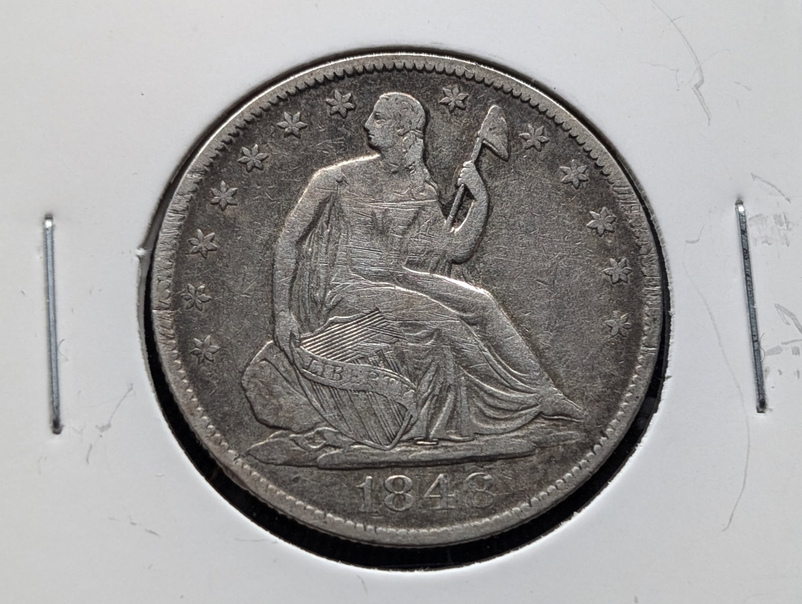 1848-O Seated Liberty Half Dollar 90% Silver: 1848-O Seated Liberty Half Dollar 90% Silver