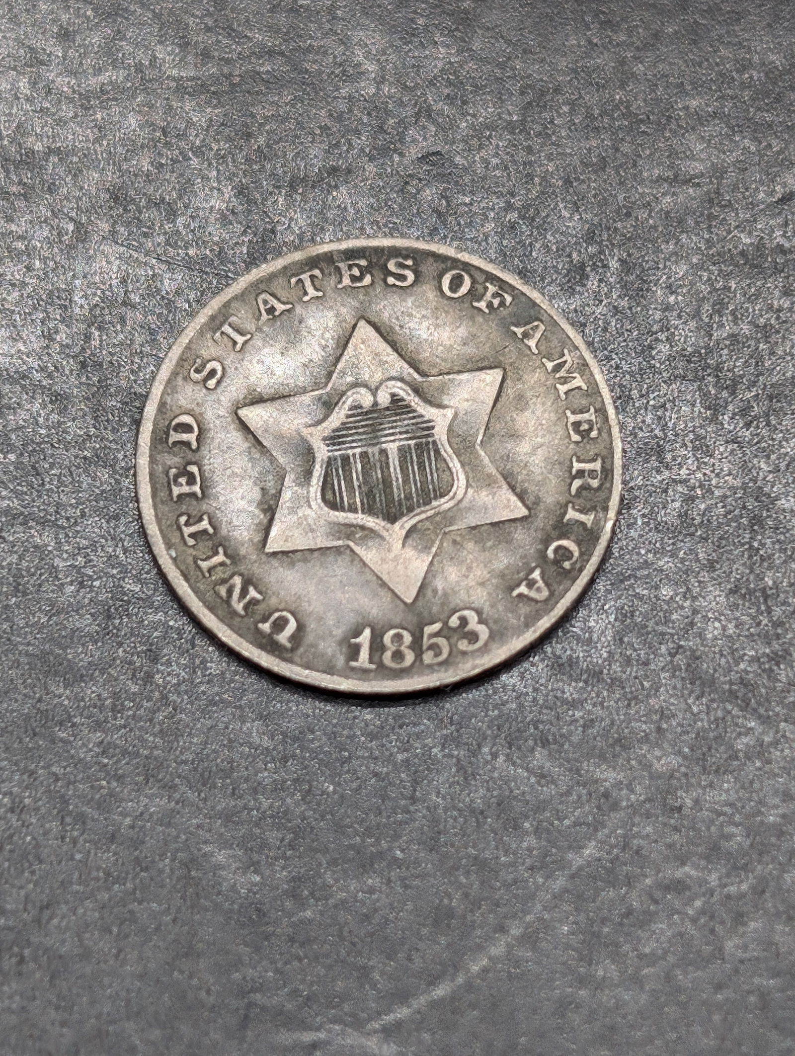 1853 3 Cent Silver - Nice Detail (1 of 2)