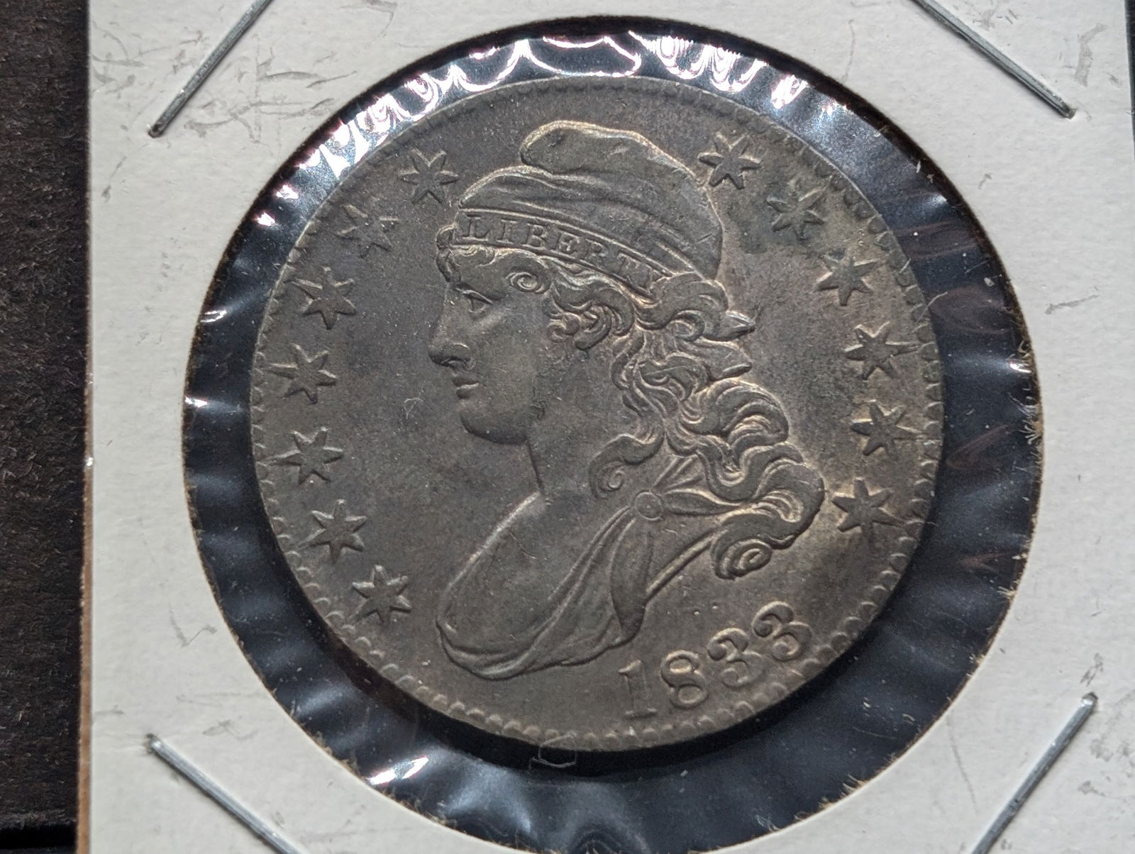 1833 Capped Bust Half Dollar 90% Silver (1 of 2)