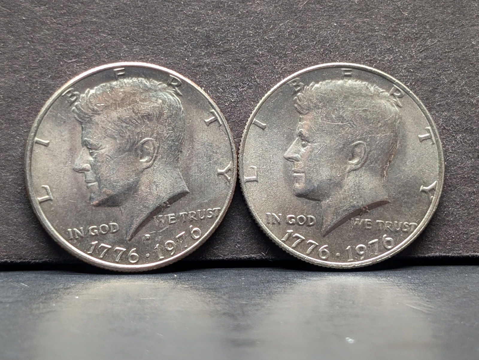 1976 P & D UNC Kennedy Half Dollars (1 of 2)