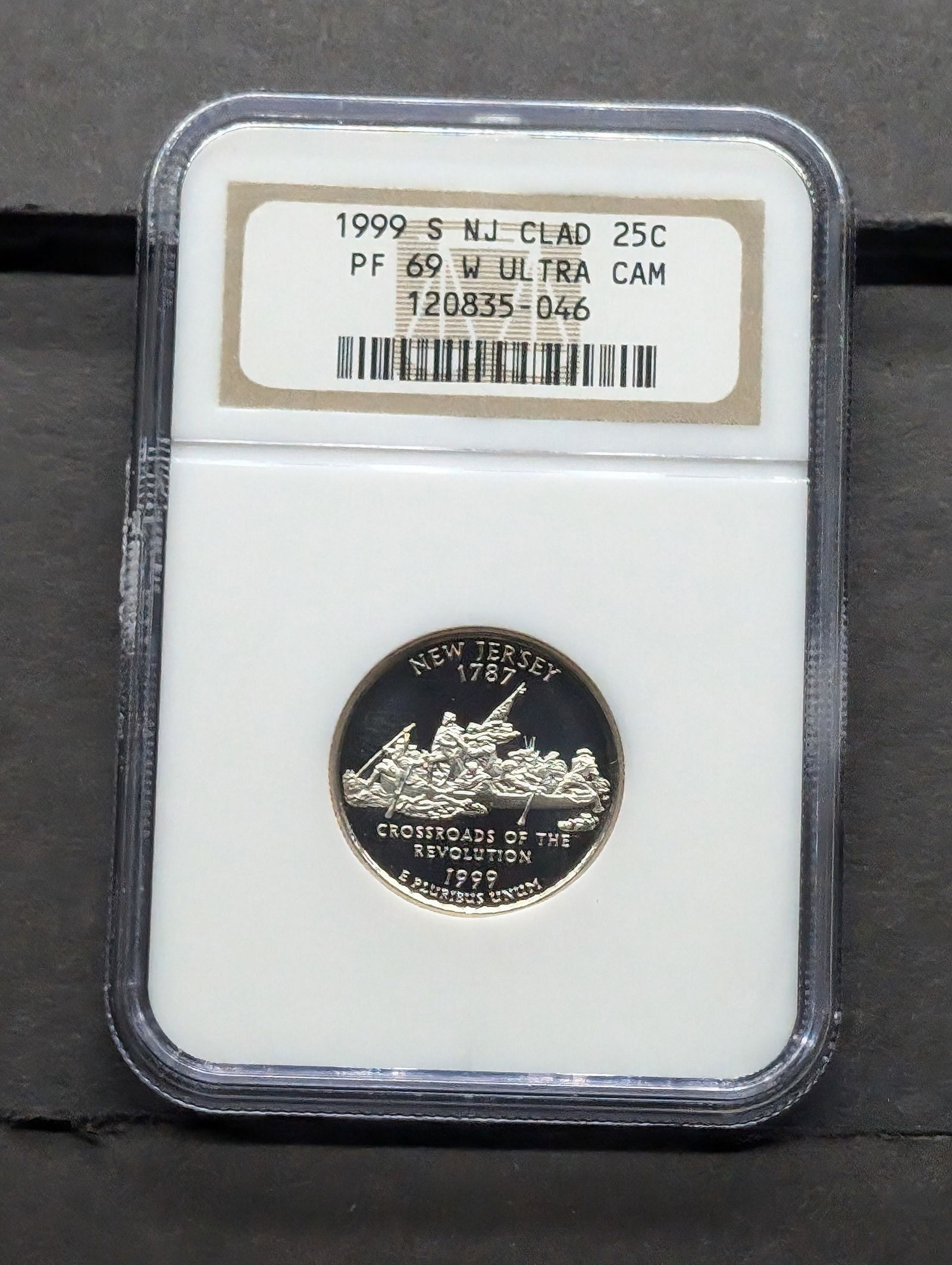 1999-S Proof 69 Ultra Cameo NGC New Jersey Clad Washington Statehood Quarter First Year, Key Date! - (1 of 2)