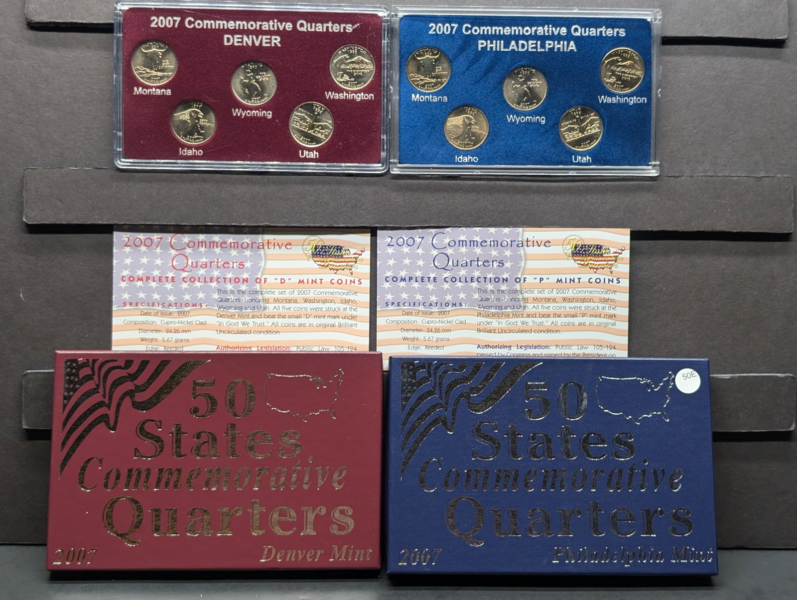 2007 P & D Fifty States Commemorative Quarters: 2007 P & D Fifty States Commemorative Quarters