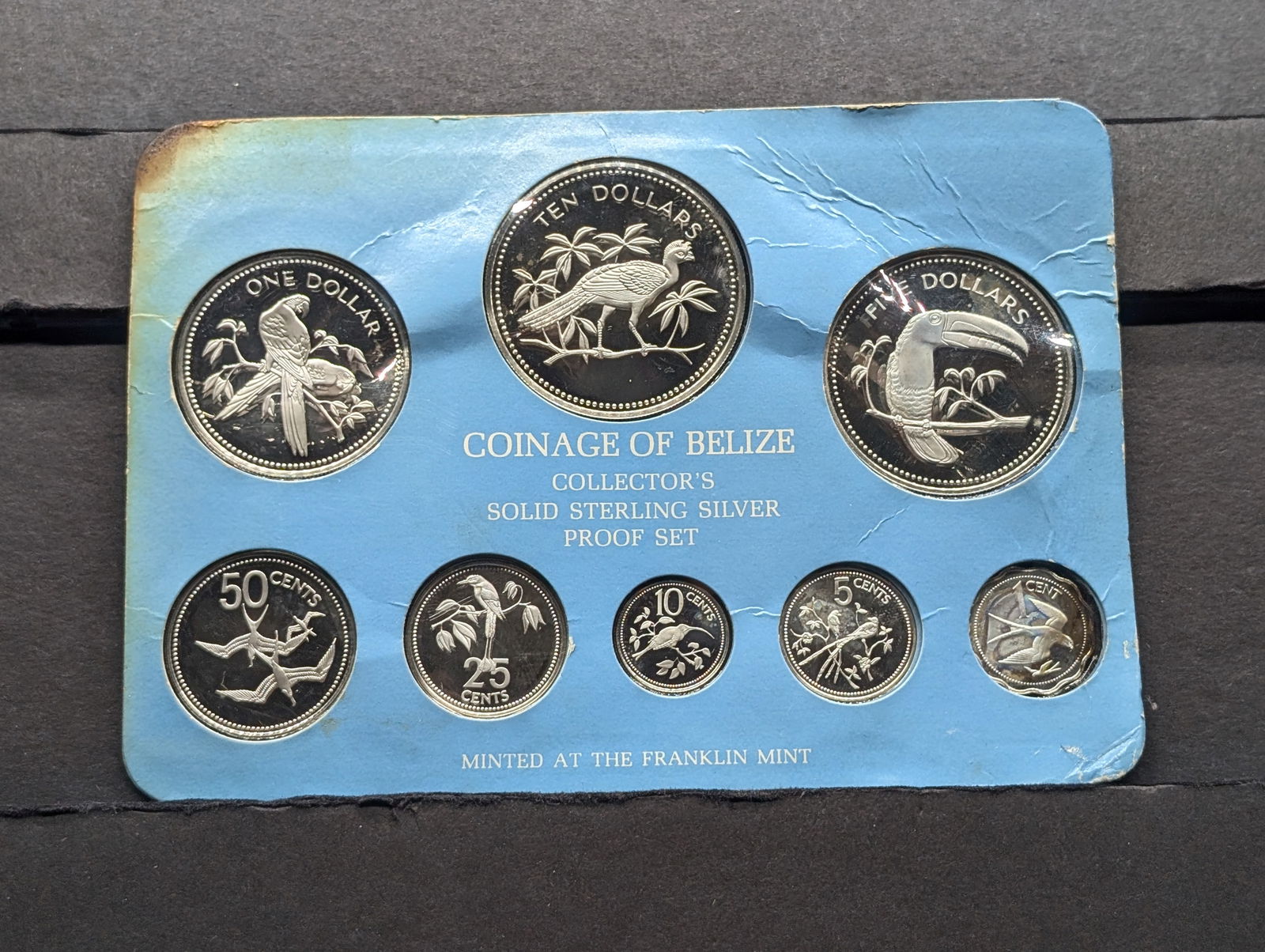 1977 Belize Solid Sterling Silver Proof Set - 3 oz Silver (1 of 2)