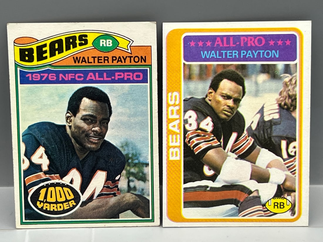 1977 & 1978 Topps Walter Payton #360 & #200 (1 of 2)
