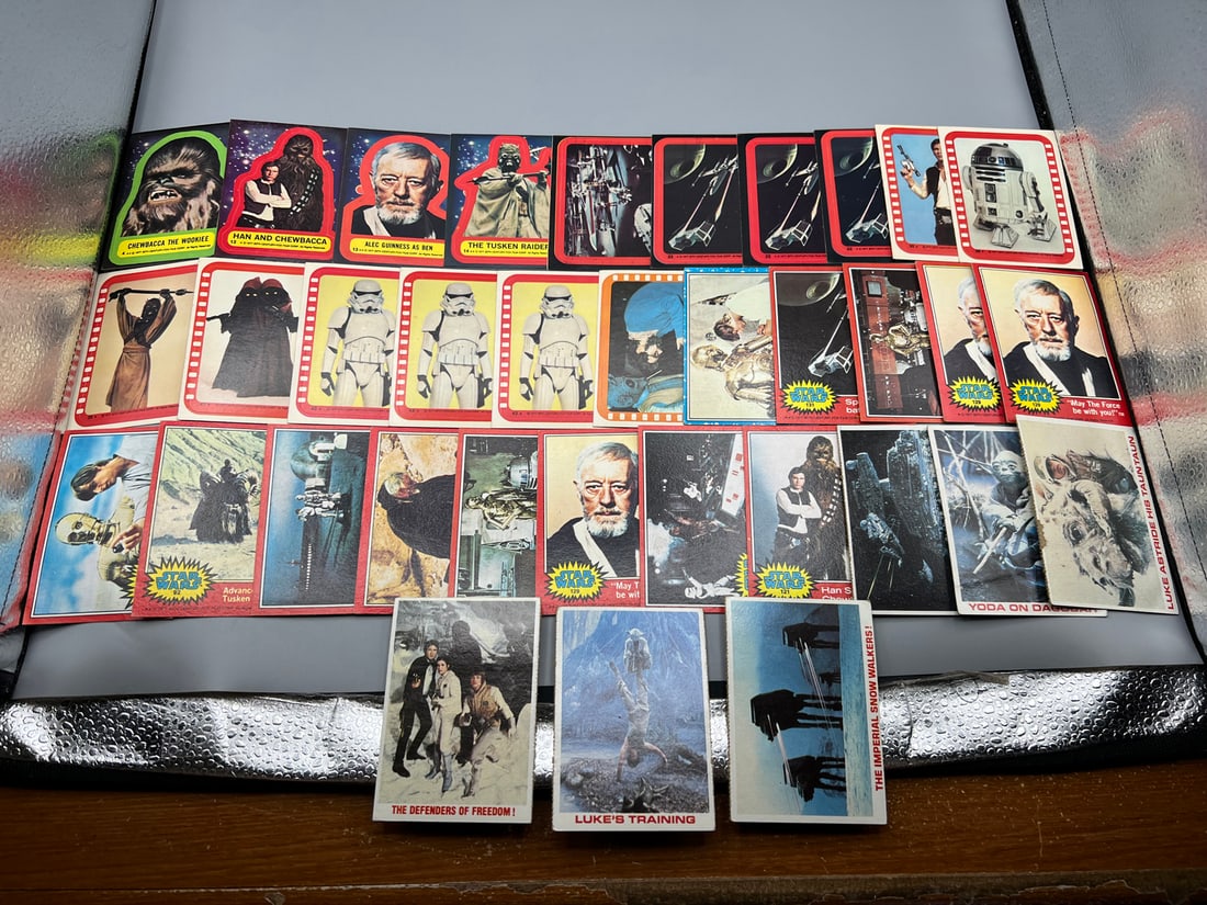 Lot of Vintage Star Wars Trading Cards  & Stickers - Varying Conditions