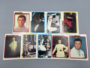 Lot of (9) 1979 Topps Star Trek Cards - Varying Conditions