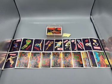 1993 Topps Street Fighter II Near Complete Set W/ Complete 11 Card Sticker Set - Missing Card #41