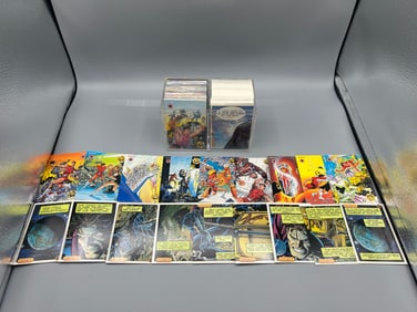 1993 Upper Deck The Valiant Near Complete Partial Set & 1993 Majestic Legacy Comic Panel Near