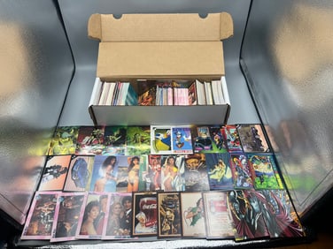 Box of Assorted Non-Sports Trading Cards - Varying Conditions