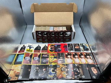 Lot of Topps & Stadium Club Batman Trading Cards W/ (7) Wax Packs - Varying Conditions