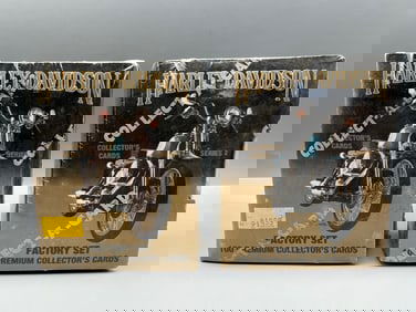 Lot of (2) 1992 Collect A Card Harley Davidson Series 2 Factory Sealed Sets