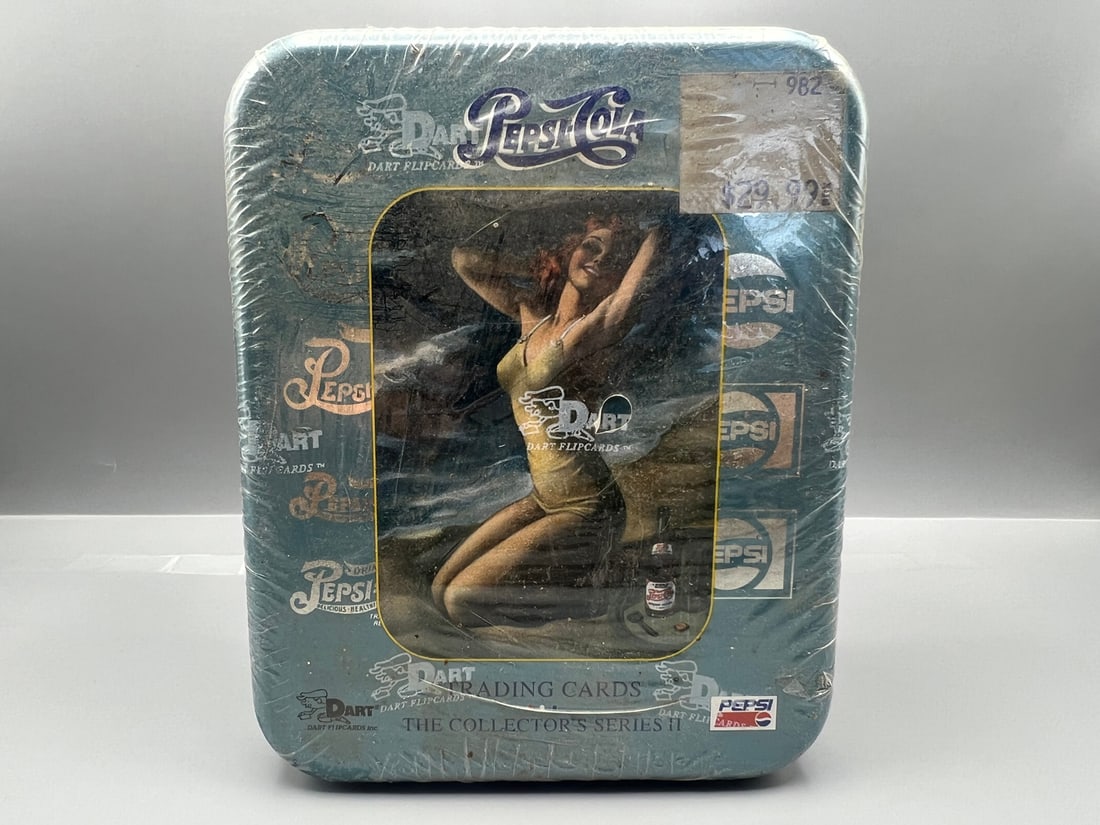1995 Dart Flipcards Pepsi Sealed Tin: 1995 Dart Flipcards Pepsi Sealed Tin
