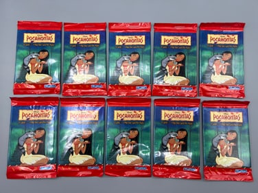 Lot of (10) 1995 Skybox Pocahontas Sealed Wax Packs