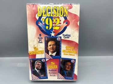 1992 AAA Sports Decision '92 Presidential Election Sealed Wax Box